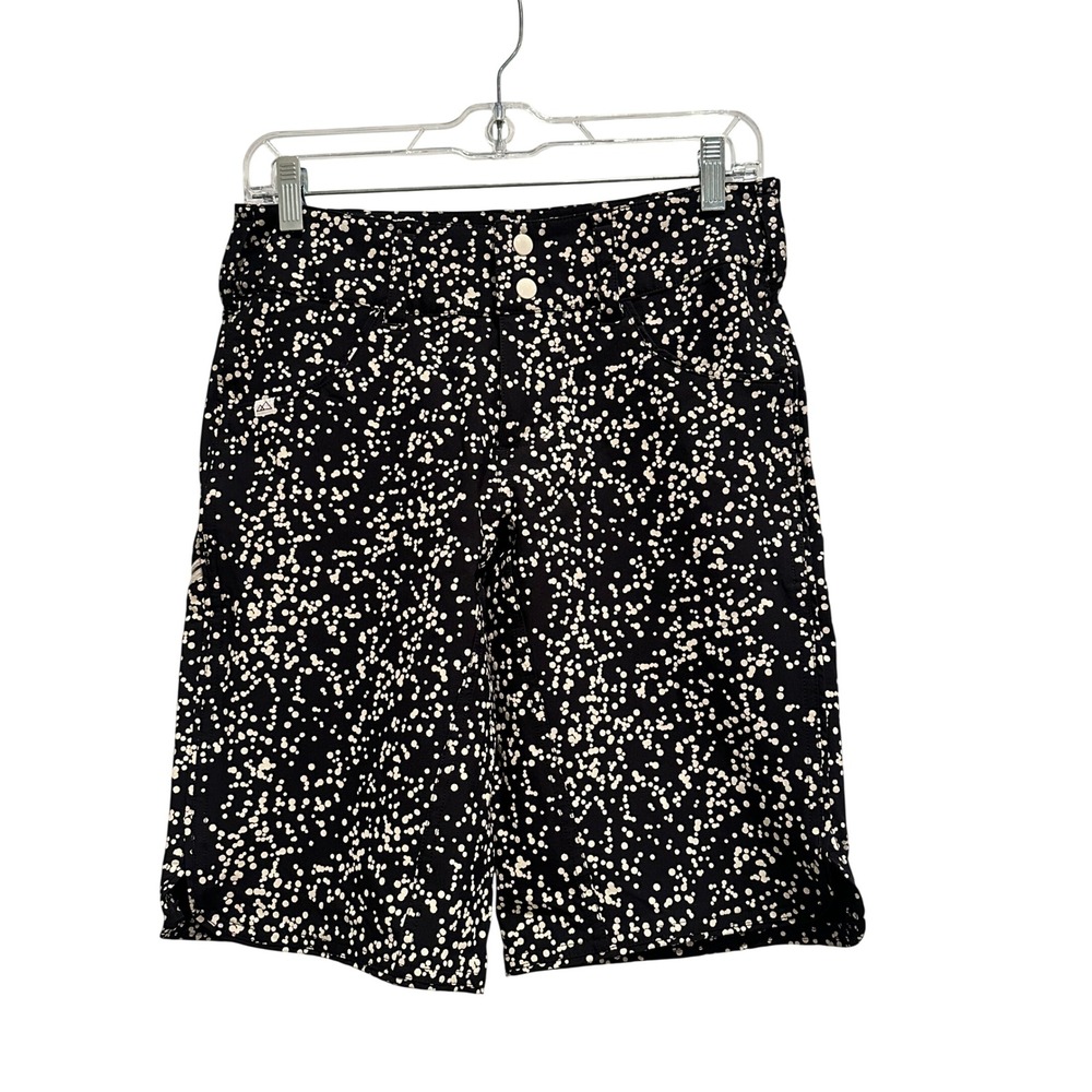 Wild Rye Freel Mountain Bike Shorts Black White Splatter Print Womens Size 4